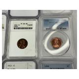 Complete 16pc Graded Set of Modern Era (1936-1958) Proof Wheat Cents!!