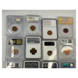 Complete 16pc Graded Set of Modern Era (1936-1958) Proof Wheat Cents!!