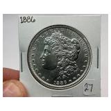 1886 Morgan Silver Dollar