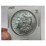 1887 Morgan Silver Dollar