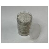 20x 1887 Solid Date Tube of Morgan Silver Dollars