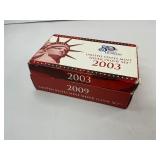 2x Silver Proof Sets 2003 & 2009