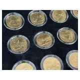 50pc Collection of 24k Gold Plated Statehood Quarters