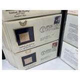 75pc Collection of 1st Day Issue 24k Gold Plated Stamps