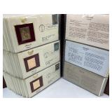 75pc Collection of 1st Day Issue 24k Gold Plated Stamps