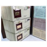 75pc Collection of 1st Day Issue 24k Gold Plated Stamps