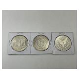 3x 1900 Morgan Silver Dollars