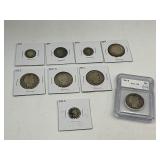 9pc Silver Barber Collection