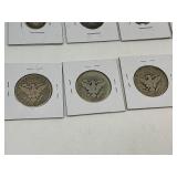 9pc Silver Barber Collection