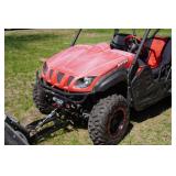 Yamaha Rhino Side by Side Utility Vehicle with Plow