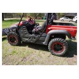 Yamaha Rhino Side by Side Utility Vehicle with Plow