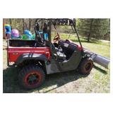 Yamaha Rhino Side by Side Utility Vehicle with Plow