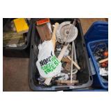 Bins with Assorted Tools and Ratchet Straps