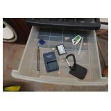 Drawered Organizer with Contents - Electronics, Tools