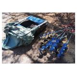 Fish Trap Flip Up Ice Shelter with Hand Augers