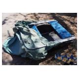 Fish Trap Flip Up Ice Shelter with Hand Augers