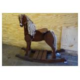 Large Wood Rocking Horse