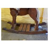 Large Wood Rocking Horse