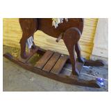 Large Wood Rocking Horse