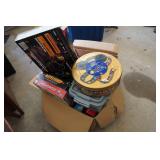 Assorted Board Games - Monopoly, K-Nex Pieces, Guitar Hero Controller