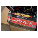 Assorted Board Games - Monopoly, K-Nex Pieces, Guitar Hero Controller