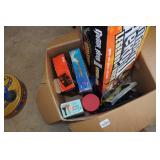 Assorted Board Games - Monopoly, K-Nex Pieces, Guitar Hero Controller