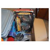 Assorted Board Games - Monopoly, K-Nex Pieces, Guitar Hero Controller