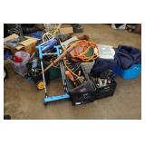 Assorted Tools, Cords, Household, Moving Blankets