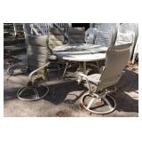 Plastic Patio Table with Chairs