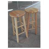 *2* Wooden Bar Stools