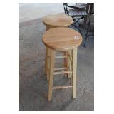 *2* Wooden Bar Stools