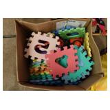 Assorted Household - Foam Puzzle, Chalk, Bubble Machine