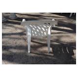 *10* White Plastic Patio Chairs