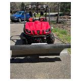 Yamaha Rhino Side by Side Utility Vehicle with Plow