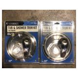 Lot of Everbilt 1-Handle Shower Valve Trim Kit for Moen Shower Faucets in Brushed Nickel Customer Returns See Pictures