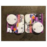 Lot of Kidde 10-Year Worry-Free Smoke and Carbon Monoxide Detector, Battery Powered with Voice Alarm (2-Pack) Customer Returns See Pictures