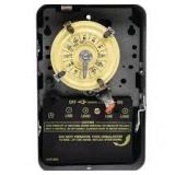 Lot of Intermatic 40 Amp 60-Minute Indoor Wall Mounted Mechanical Water Heater Timer, Steel, Gray Customer Returns See Pictures