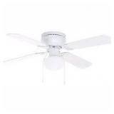 Lot of Littleton 42 in. LED Indoor White Ceiling Fan with Light Kit  Customer Returns See Pictures
