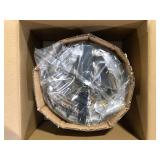 Home Decorators Collection Kristella 1-Light Black Crystal Pendant Light Customer Returns See Pictures