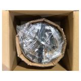 Home Decorators Collection Kristella 1-Light Black Crystal Pendant Light Customer Returns See Pictures