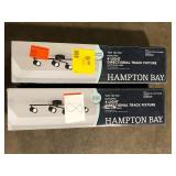 Lot of Hampton Bay Crosshaven 2.6 ft. Black Smart Color Tunable Integrated LED Track Lighting Kit with 4 Fixed Track Heads  Customer Returns See Pictures