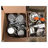 Lot of HALO H27 6 in. Aluminum Recessed Lighting Housing for Remodel Shallow Ceiling, Insulation Contact, Air-Tite  Customer Returns See Pictures