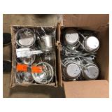 Lot of HALO H27 6 in. Aluminum Recessed Lighting Housing for Remodel Shallow Ceiling, Insulation Contact, Air-Tite  Customer Returns See Pictures