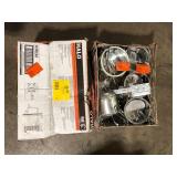 Lot of HALO H27 6 in. Aluminum Recessed Lighting Housing for Remodel Shallow Ceiling, Insulation Contact, Air-Tite  Customer Returns See Pictures