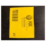 Home Decorators Collection Pompton 12 in. 1-Light Gold Semi-Flush Mount Ceiling Light Fixture with White Ribbed Glass    Customer Returns See Pictures