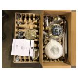 Globe Electric Victoria 52 in. Indoor Brass Ceiling Fan Integrated LED with Light Kit and Remote Control    Customer Returns See Pictures