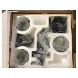 Home Decorators Collection Knollwood 17-1/2 in. 3-Light Black Bronze with Brass Accents Industrial Round Chandelier for Kitchens Bulbs Included  Customer Returns See Pictures