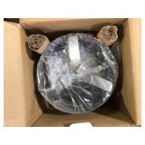 Progress Lighting Gulliver 1-Light Brushed Nickel Mini-Pendant with Weathered Gray Wood Accents  Customer Returns See Pictures