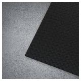 Workforce Black 36 in. x 10 ft. Vinyl Diamond Plate Commercial Grade Matting  Customer Returns See Pictures