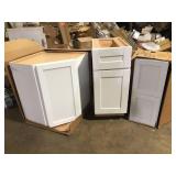 Lot of Assorted Kitchen Cabinets Various Models and Conditions   Customer Returns See Pictures